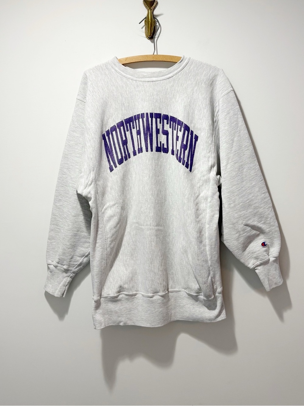 Vintage 80s Champion Reverse Weave Northwestern University Sweatshirt Size XXL